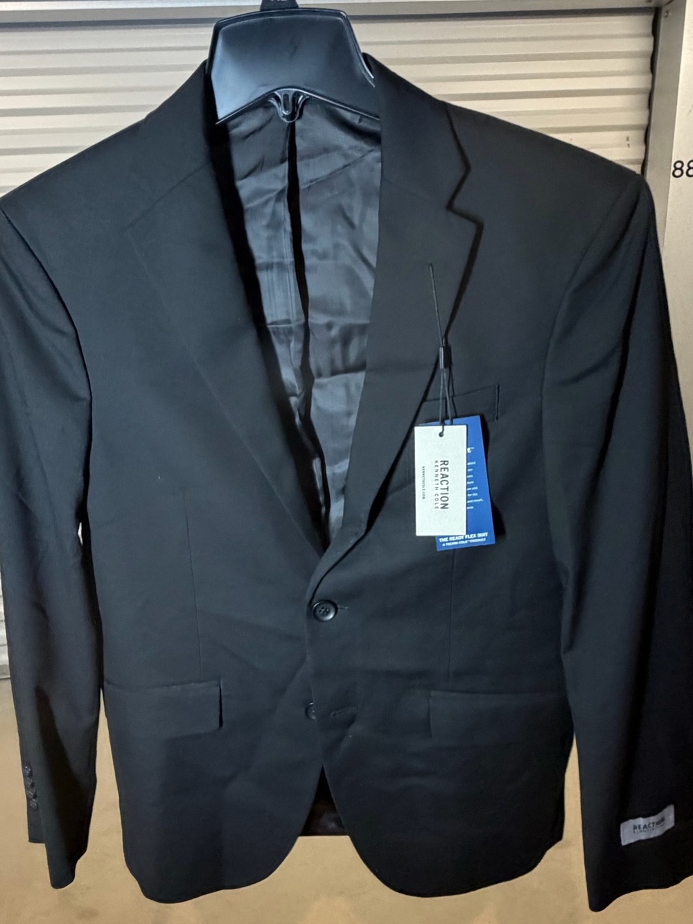 Kenneth Cole Black Two-Button Tailored Suit Jacket
